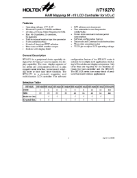 Datasheet HT1625 manufacturer Holtek